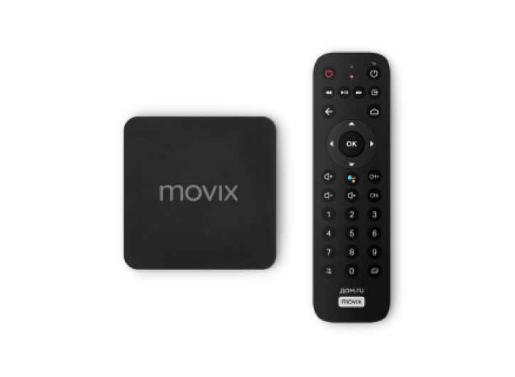 ТВ-приставка Movix Pro Voice от Дом ру