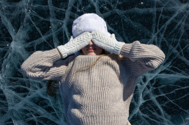 фотосессия на льду Байкала