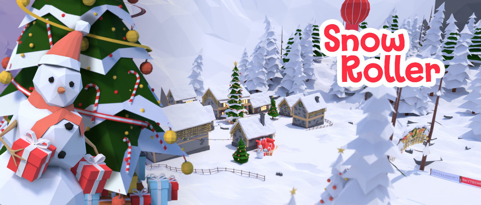New Christmas video game with virtual snow racetracks