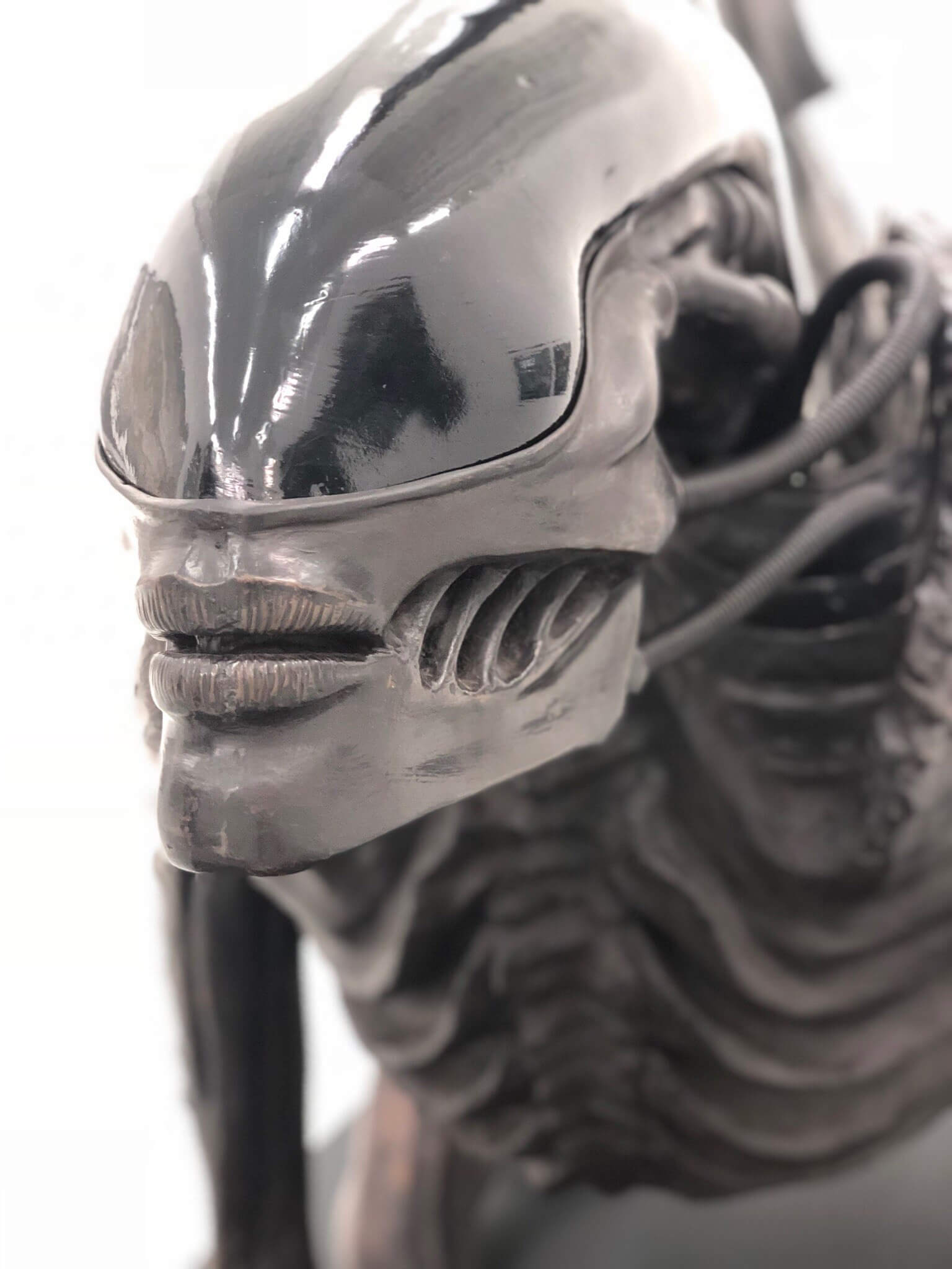 HR Giger biomechanical sculpture at Gruyères Museum