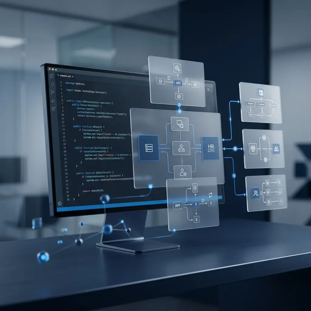 Разработка ПО: написание кода и проектирование архитектуры интеграций на мониторе