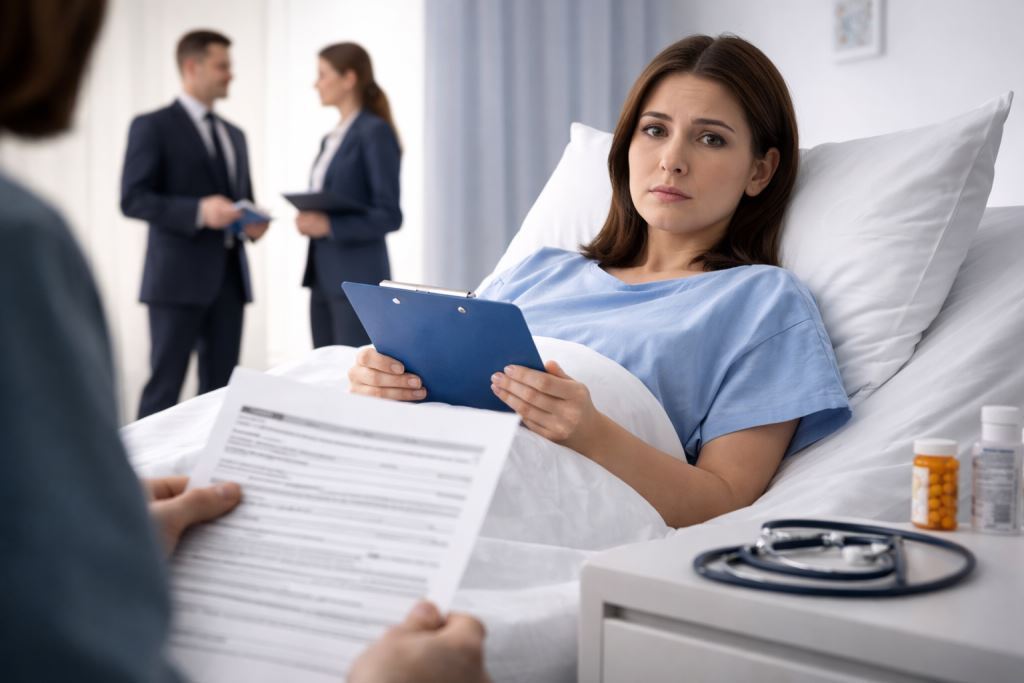 Сокращение во время больничного