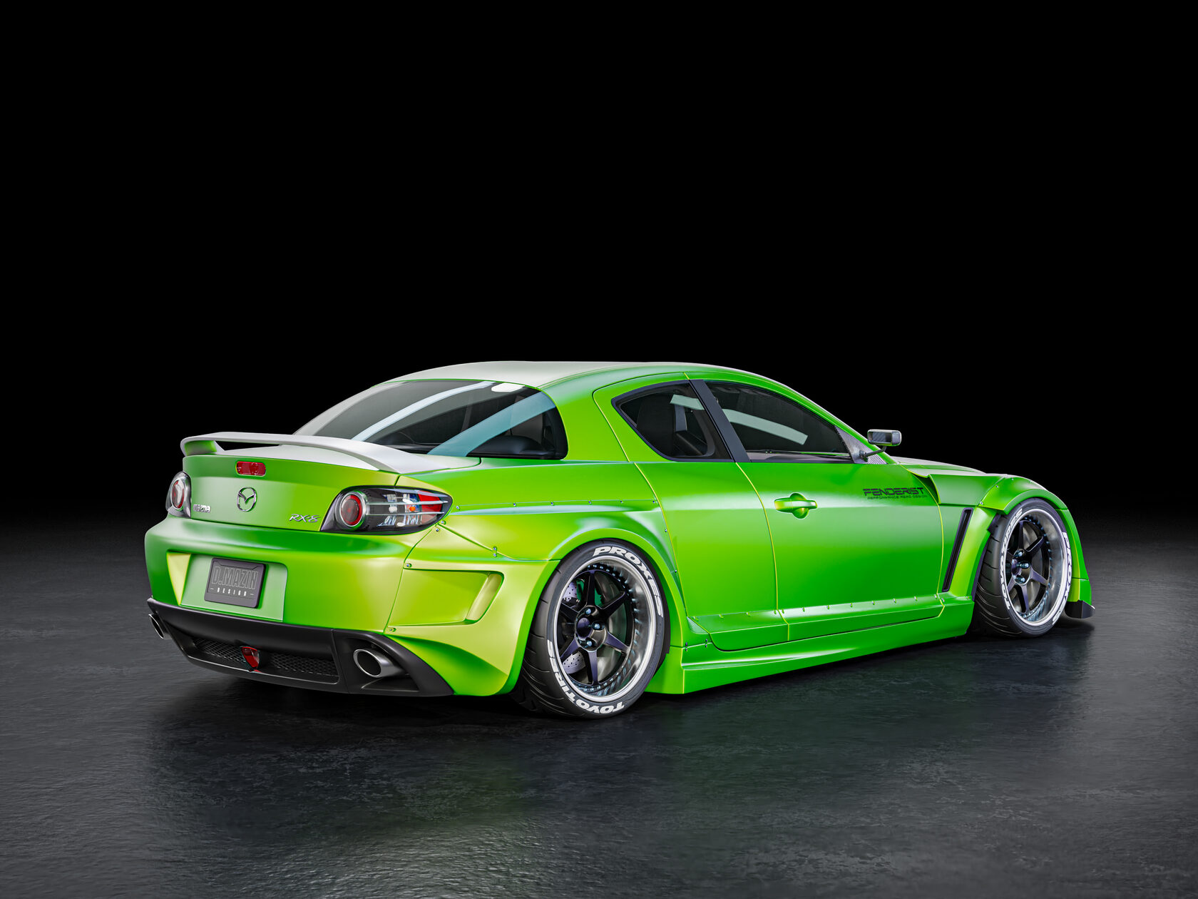 FENDERIST SPEC S 50mm fender flares kit / WIDE BODY KIT Mazda RX8 2003