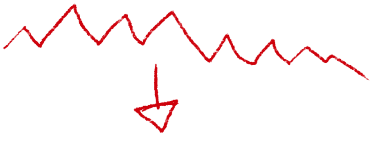 стрелка и зигзаг