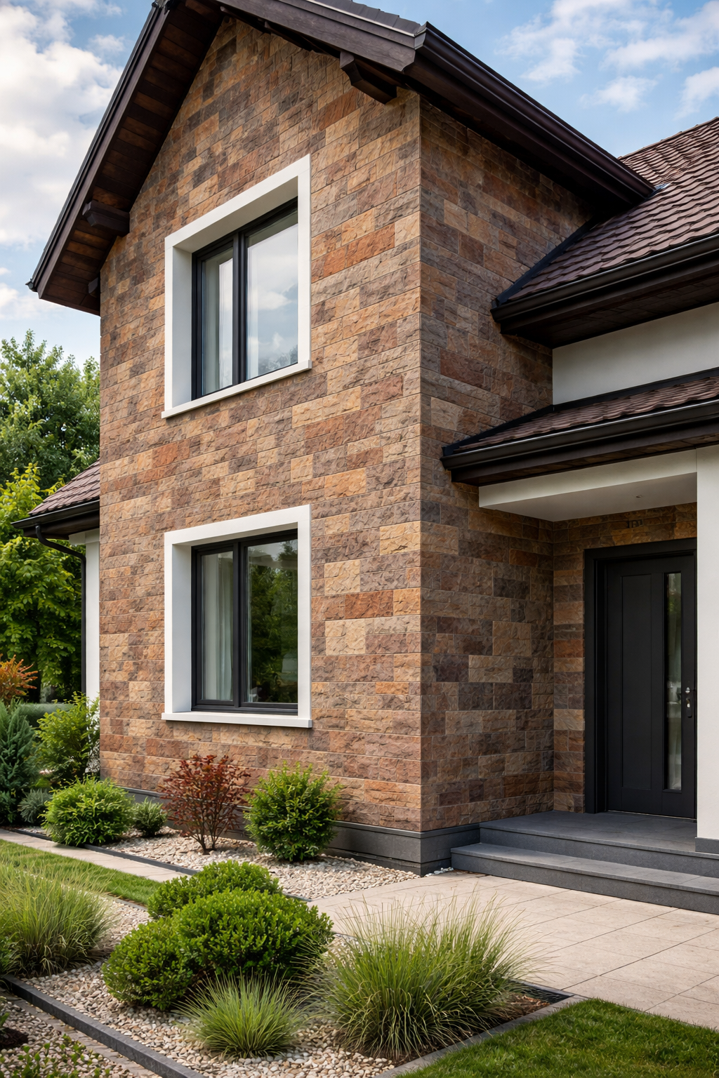 Fațada unei case private: