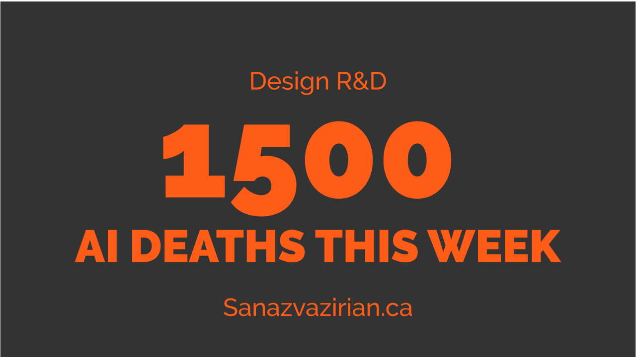 Design R&amp;amp;D thumbnail – 1500 AI Deaths This Week