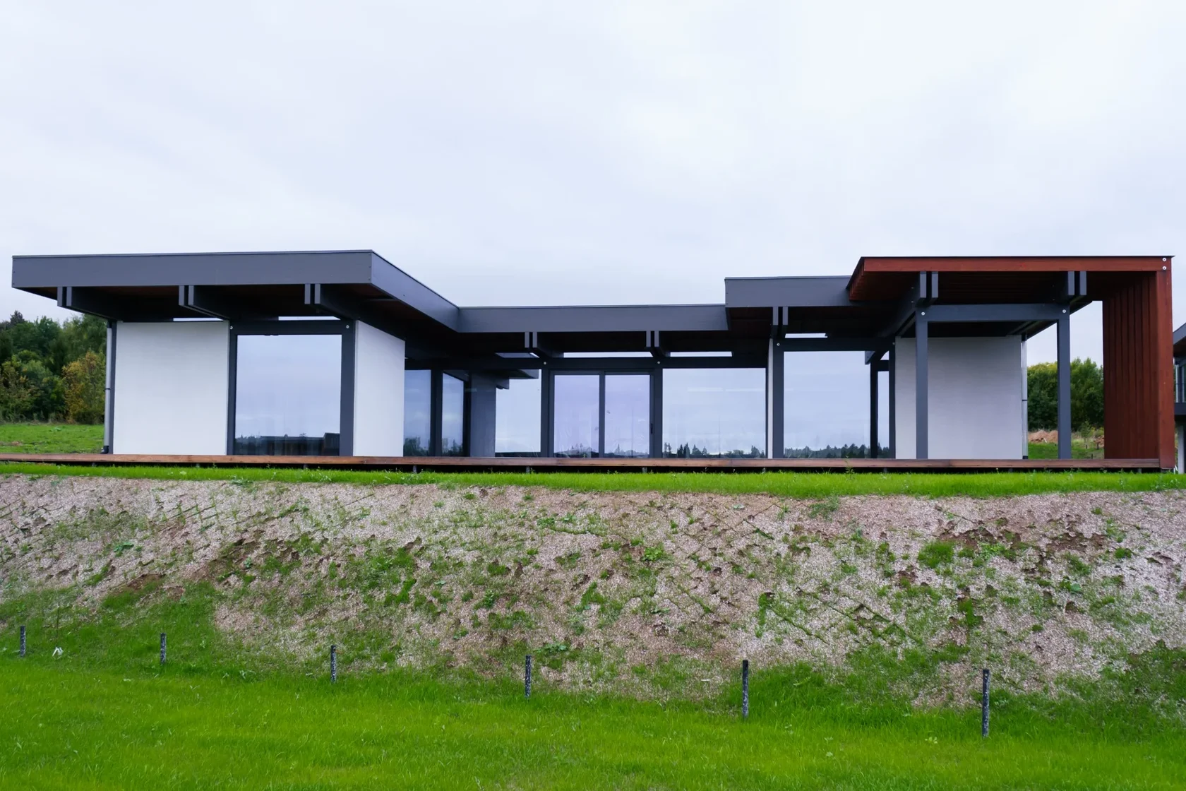 Фотография одноэтажного фахверкового дома INTEQ.HAUS
