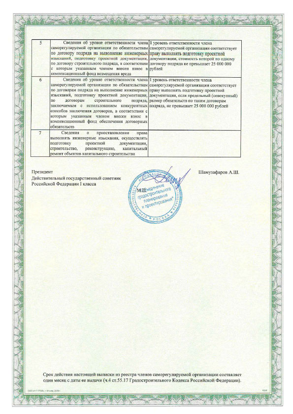 Реестр сро проект
