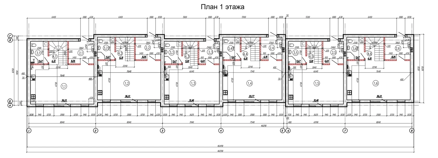 Донбасская, 7 — Планировка 100 м² — 1 этаж