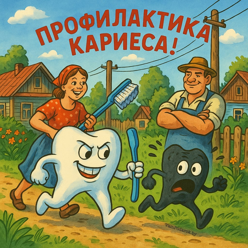 День профилактики кариеса зубов - открытка