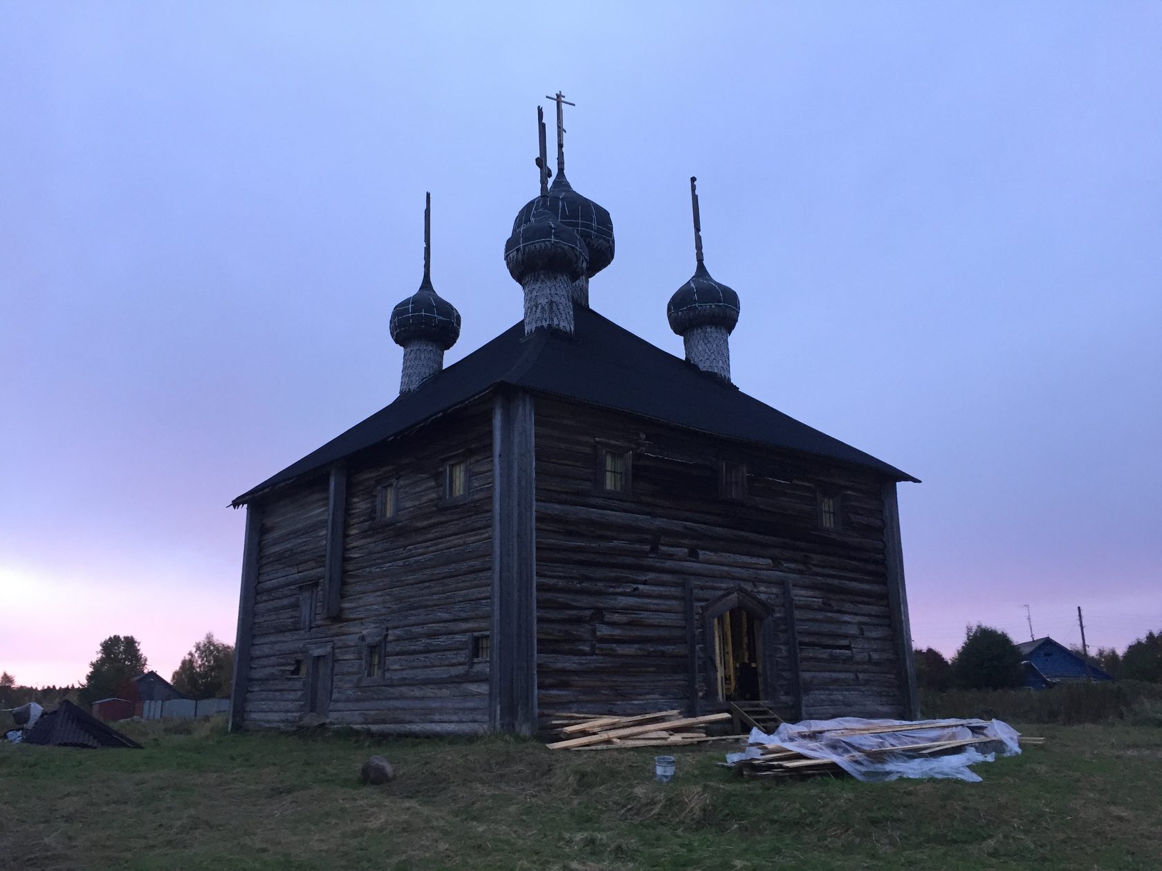 Заостровье Архангельск деревянный храм