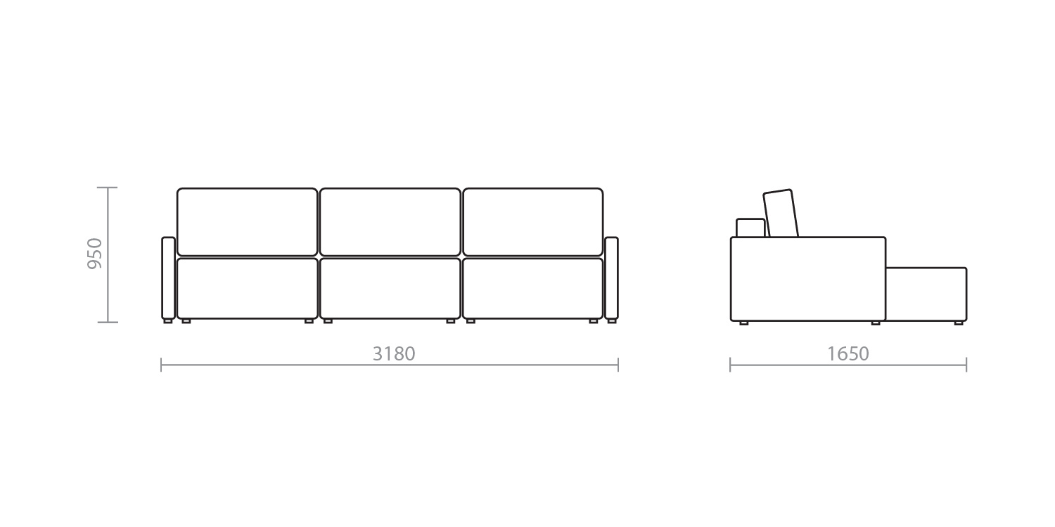 Диван 3500 длина