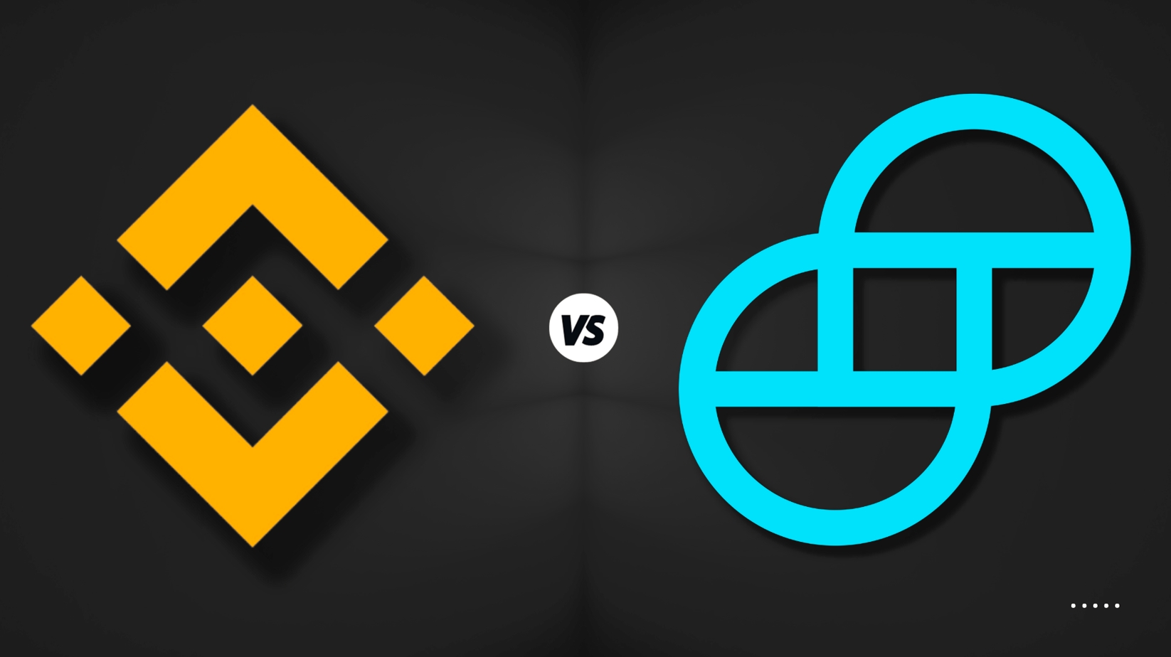 Binance vs. Gemini logos