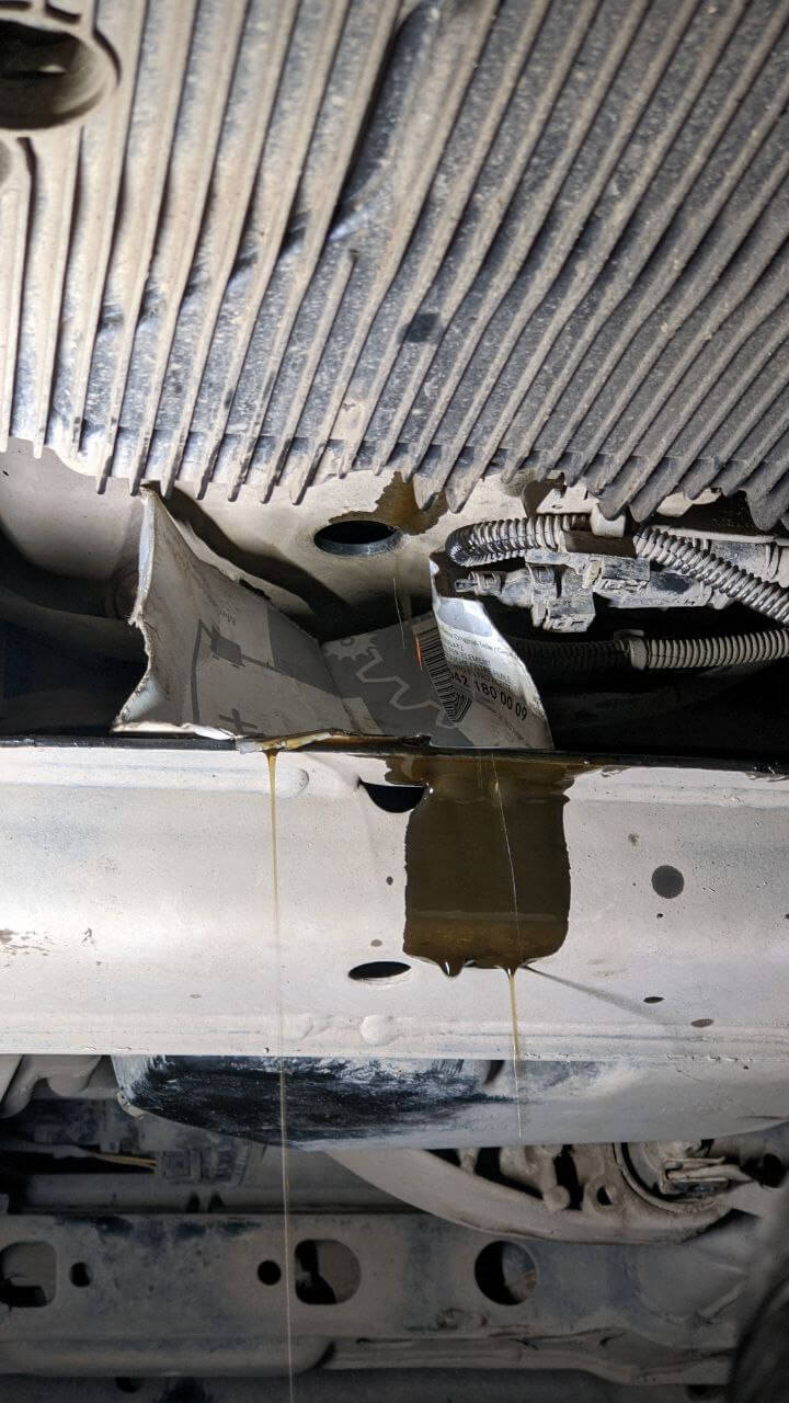 Слив масла из гидротрансформатора Mercedes