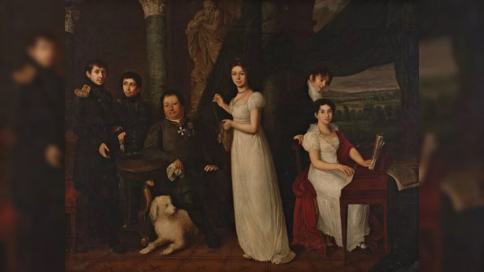 Тропинин В.А. Семейный портрет графов Морковых. 1815Изображение сайта: https://my.tretyakov.ru