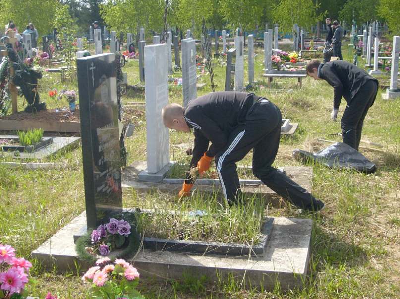 уход за могилой