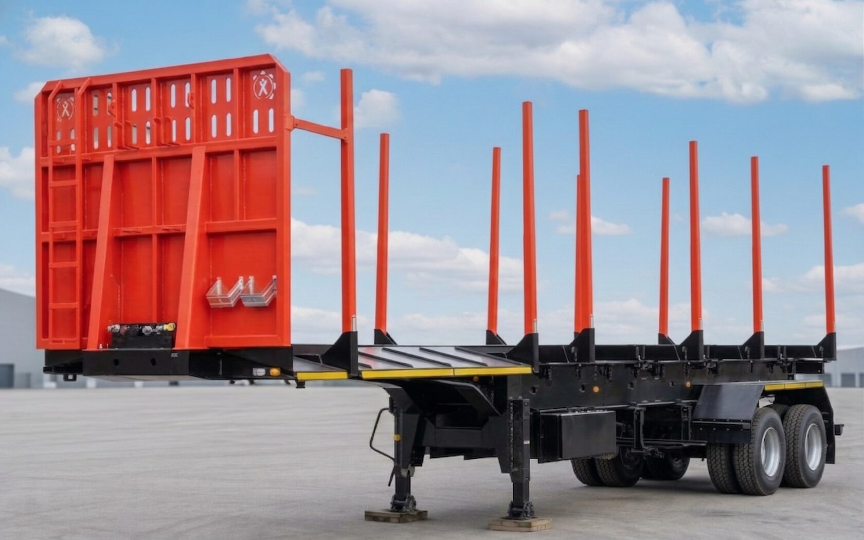 полуприцеп сортиментовоз НовосибАРЗ перевозка леса