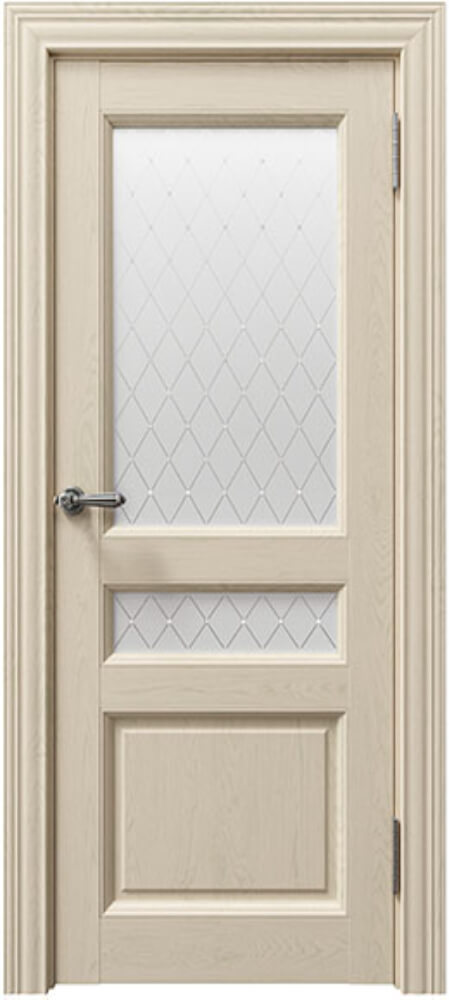 Дверь межкомнатная Sorrento (Соренто) 80014 Остекленная цвет Серена Керамик