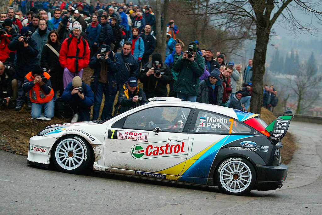 Маркко Мяртин и Майкл Парк, Ford Focus RS WRC '03 (EK52 NWN), ралли Монте-Карло 2004