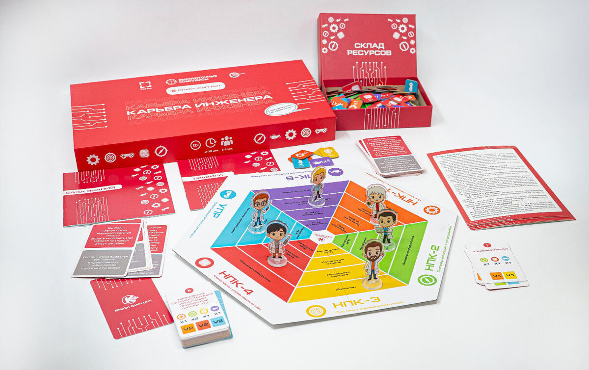 Общий вид игры «Возовоз» — флэтлей всех компонентов