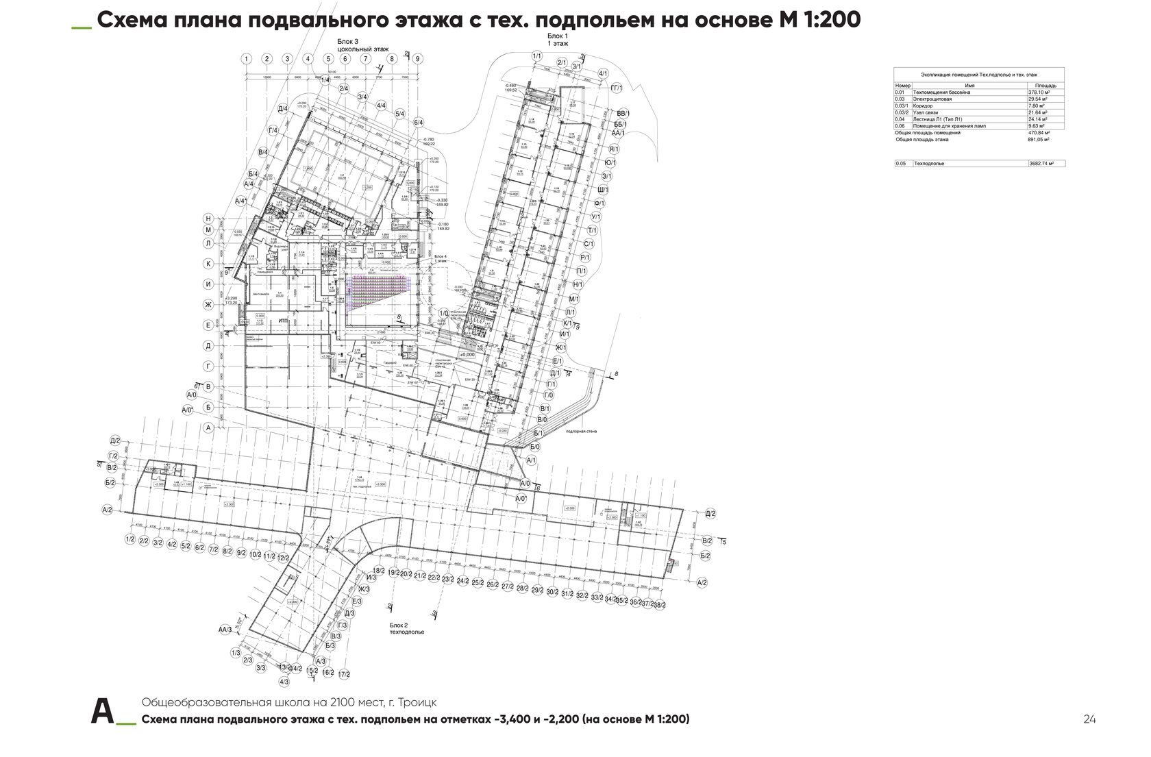 Общеобразовательная школа на 2100 мест в г.Троицке