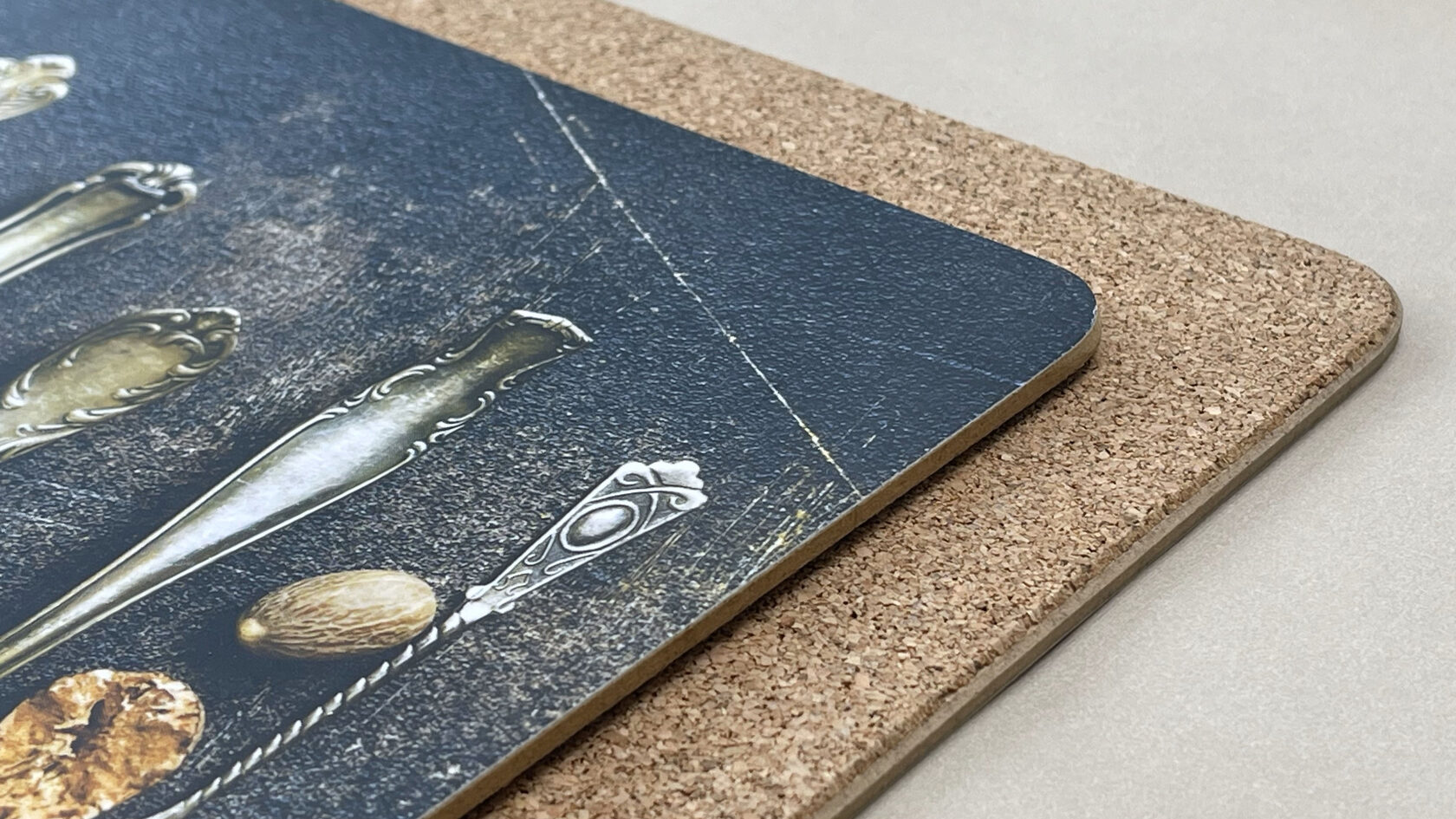 Салфетки сервировочные прямоугольные из пробки "Яркие специи"