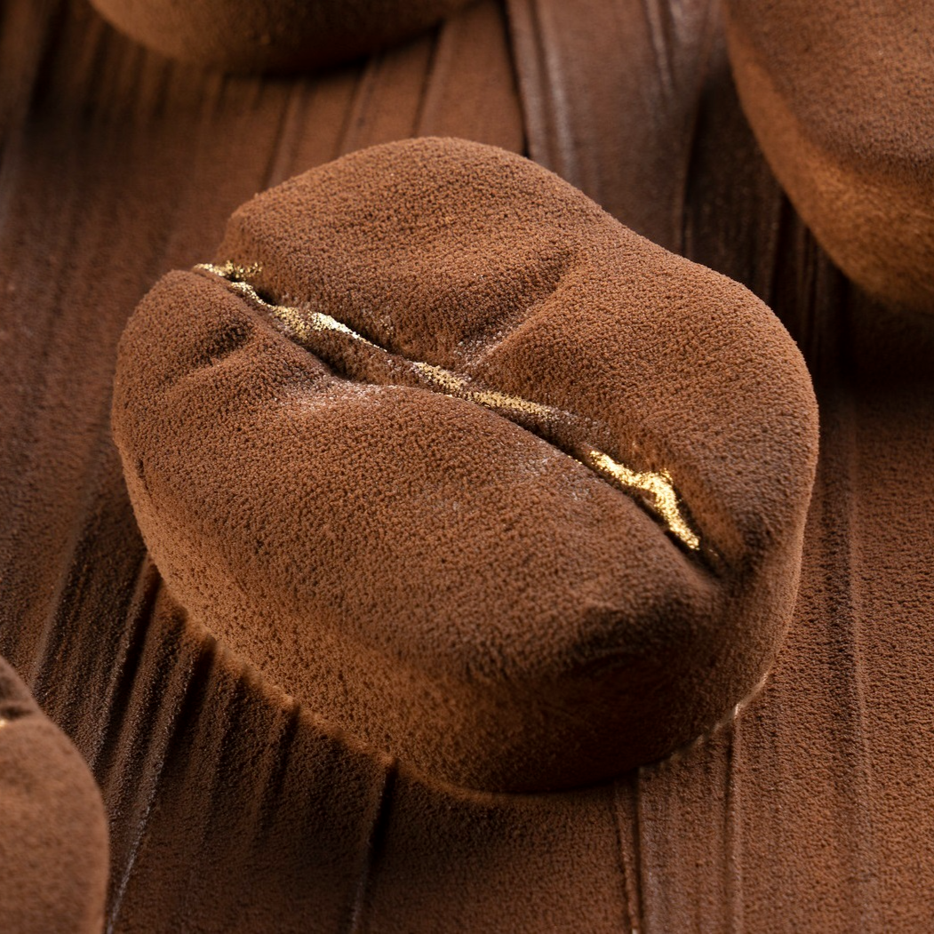 Coffee individual mousse cake