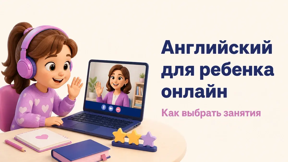 Иллюстрация к статье: Как выбрать онлайн-занятия английским для ребенка и не потерять мотивацию