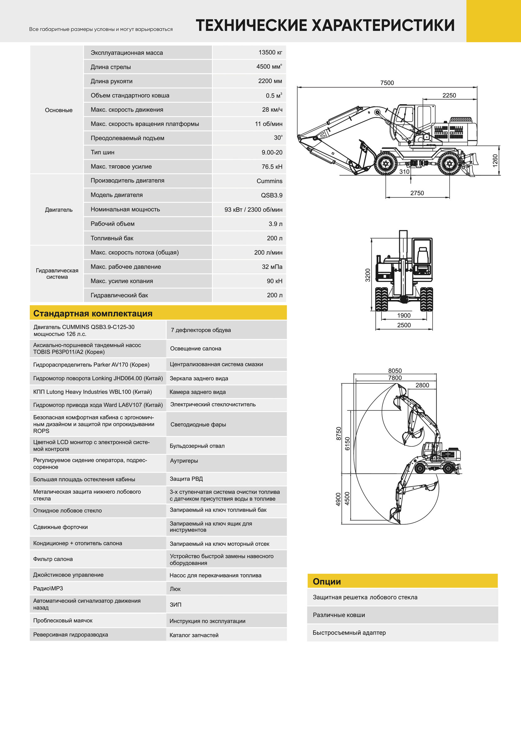 Колесный экскаватор LONKING CDM 6150W