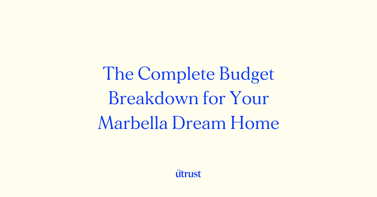 Financial breakdown of costs for buying property in Marbella, comparing new and resale investments.