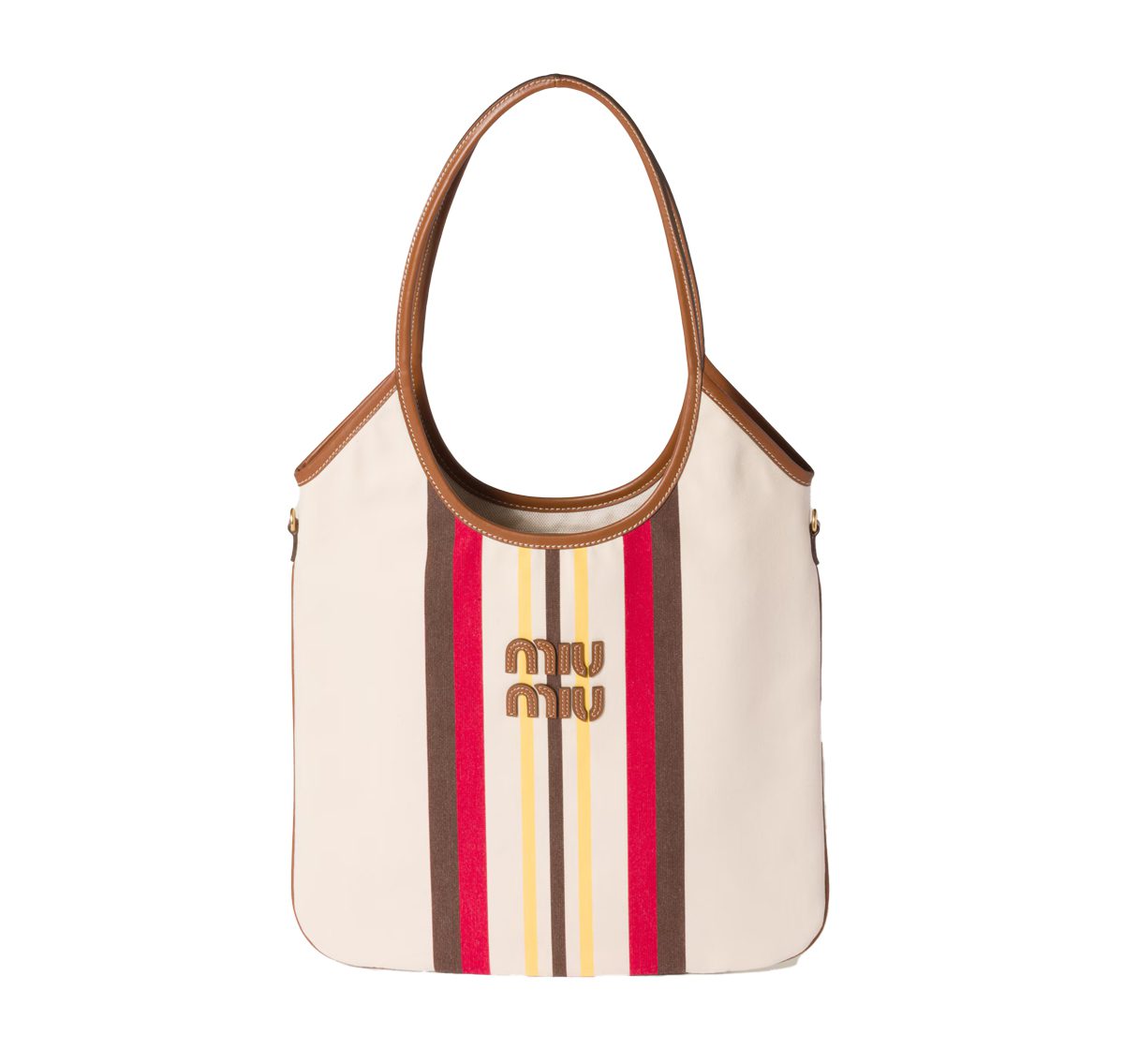 miu miu IVY canvas and leather bag