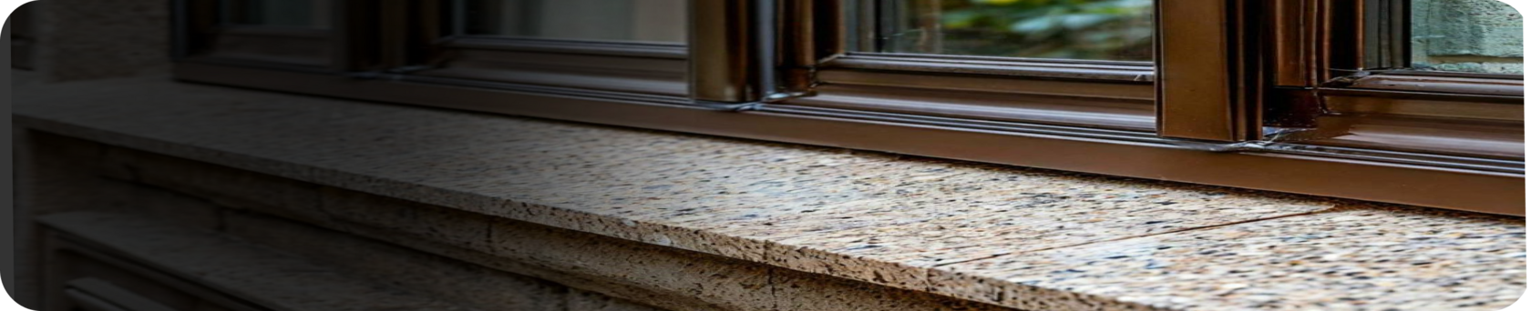 Процесс монтажа гранитных отливов — качество в каждой детали.