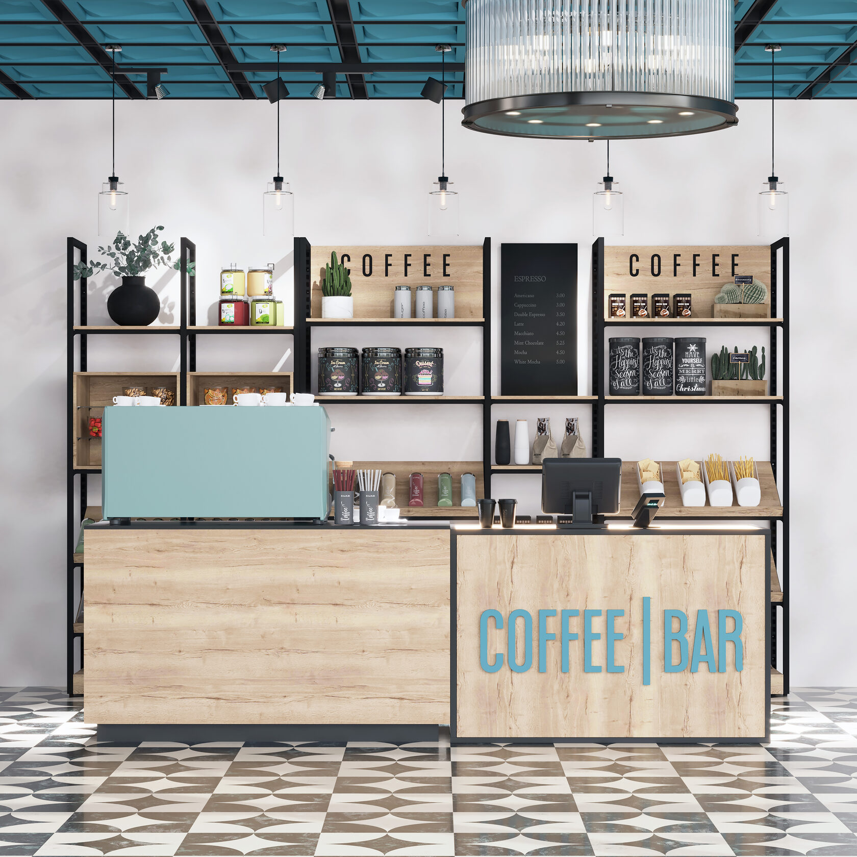 Пристенные металлические стеллажи для магазина