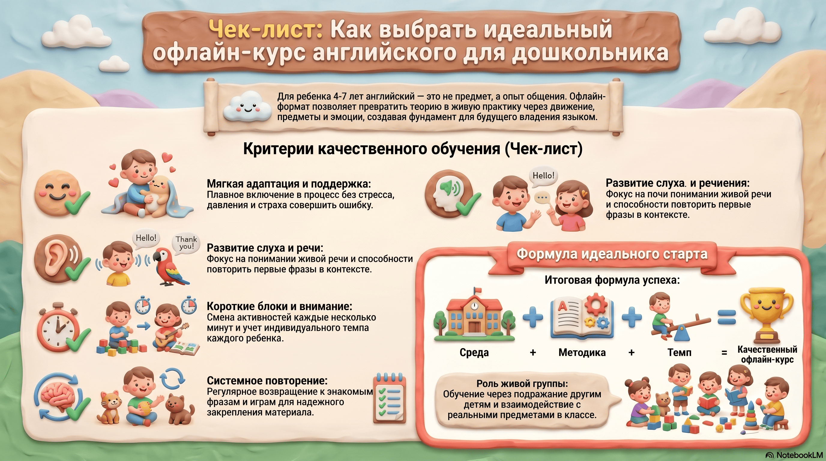 Как выбрать офлайн-курс английского для дошкольника без перегрузки и разочарования