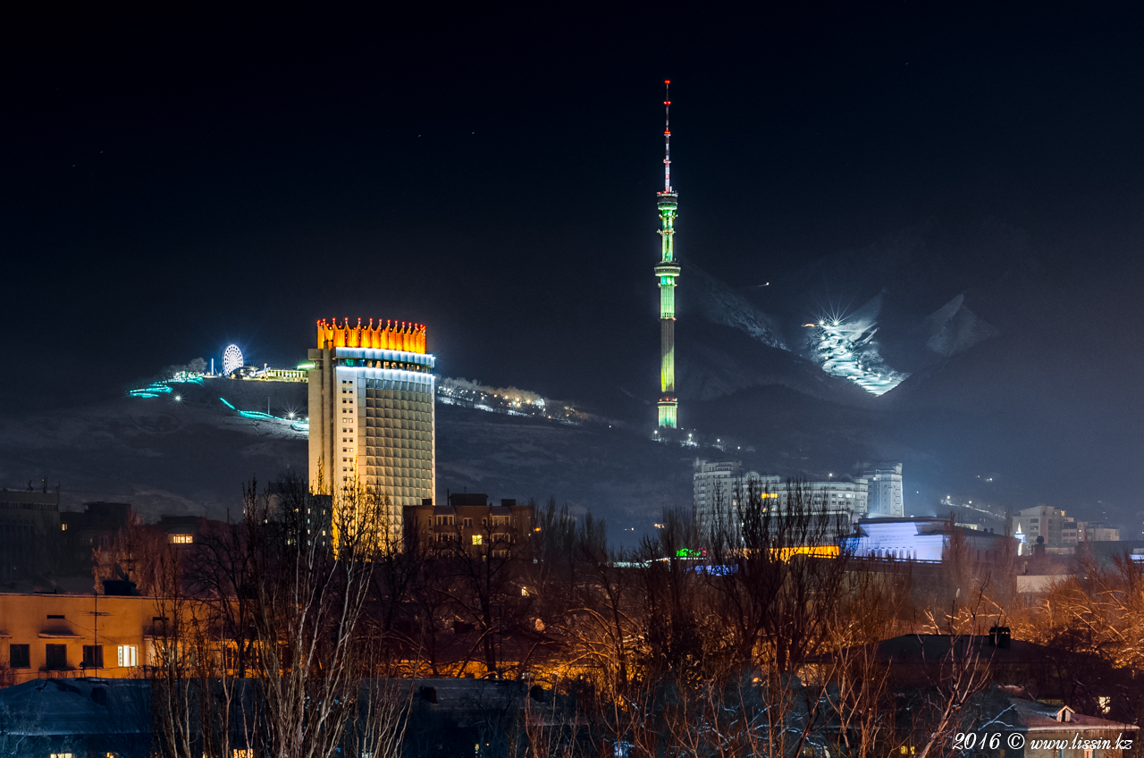 Алматы Казахстан ночной