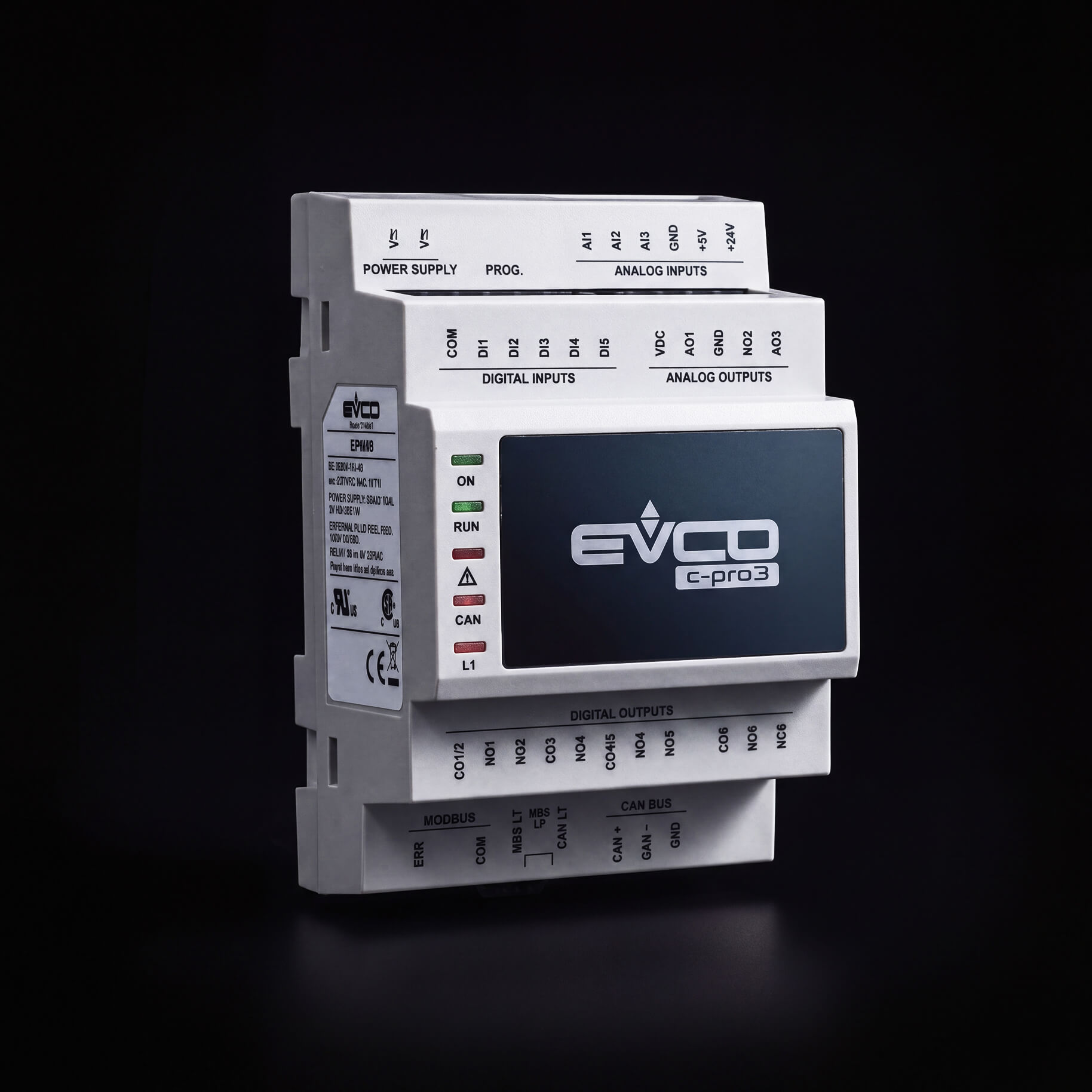 Контроллер EVCO c-pro 3 kilo итальянского производства — основа системы управления климатом
