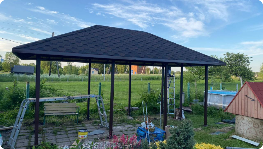 Отдельно стоящий навес