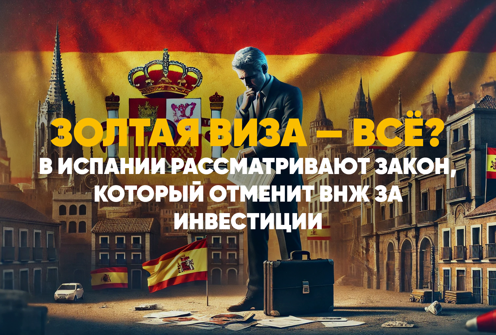 Отмена золотой визы в Испании