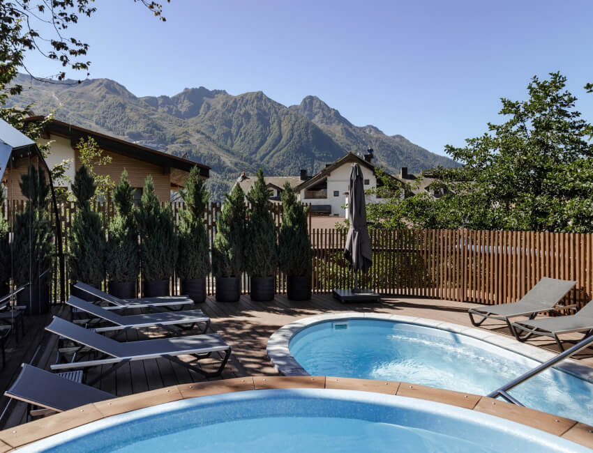 баня в горах Красной Поляны