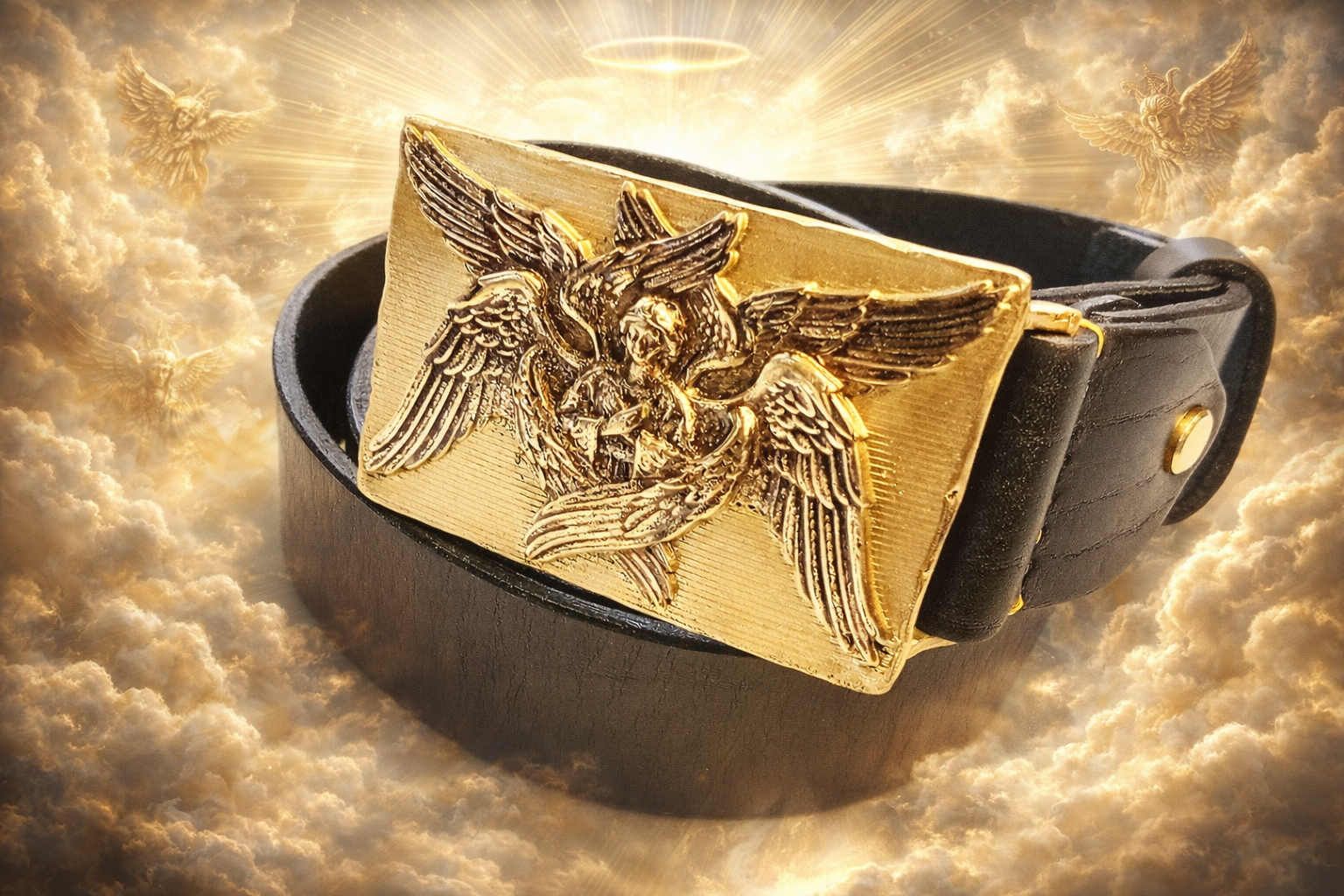 Пряжка с ангелом