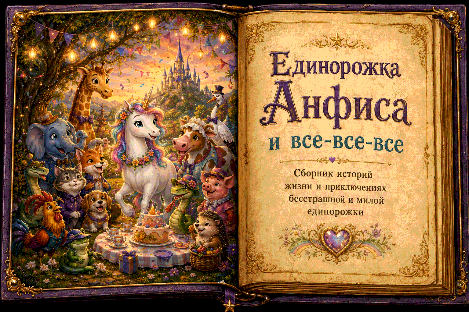 сказка на ночь, сказки, яндекс музыка, книга сказок, единорожка, единорожка анфиса, жирафик, жирафик кузя, пишем сказки