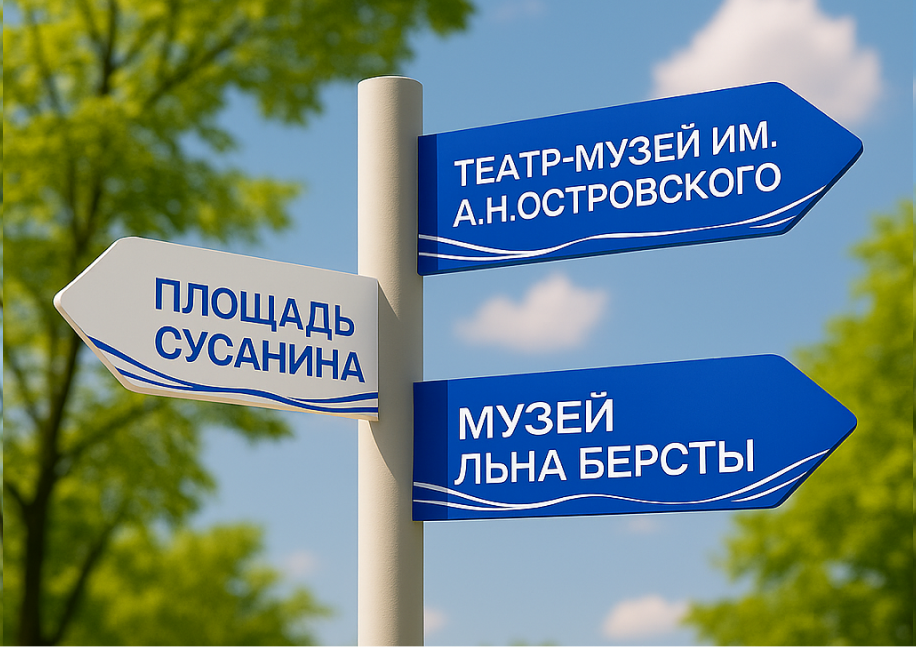 Уличные указатели навигации Кострома