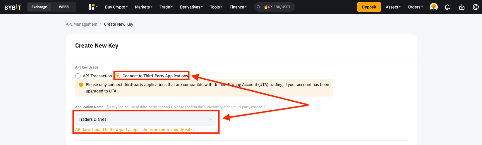 Quick start. Connecting to Bybit.