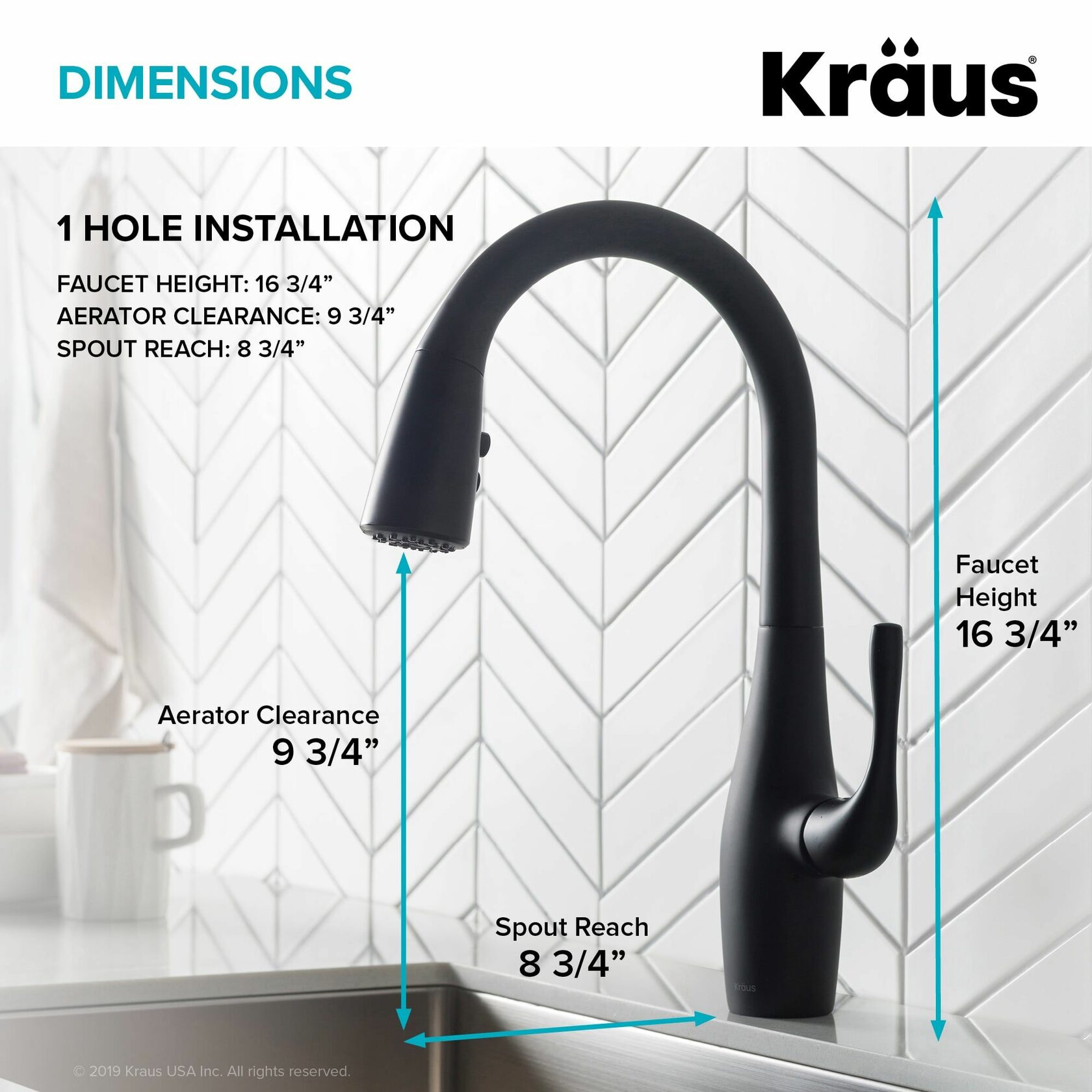 Кухонний змішувач Kraus KPF-1670MB - изображение 4