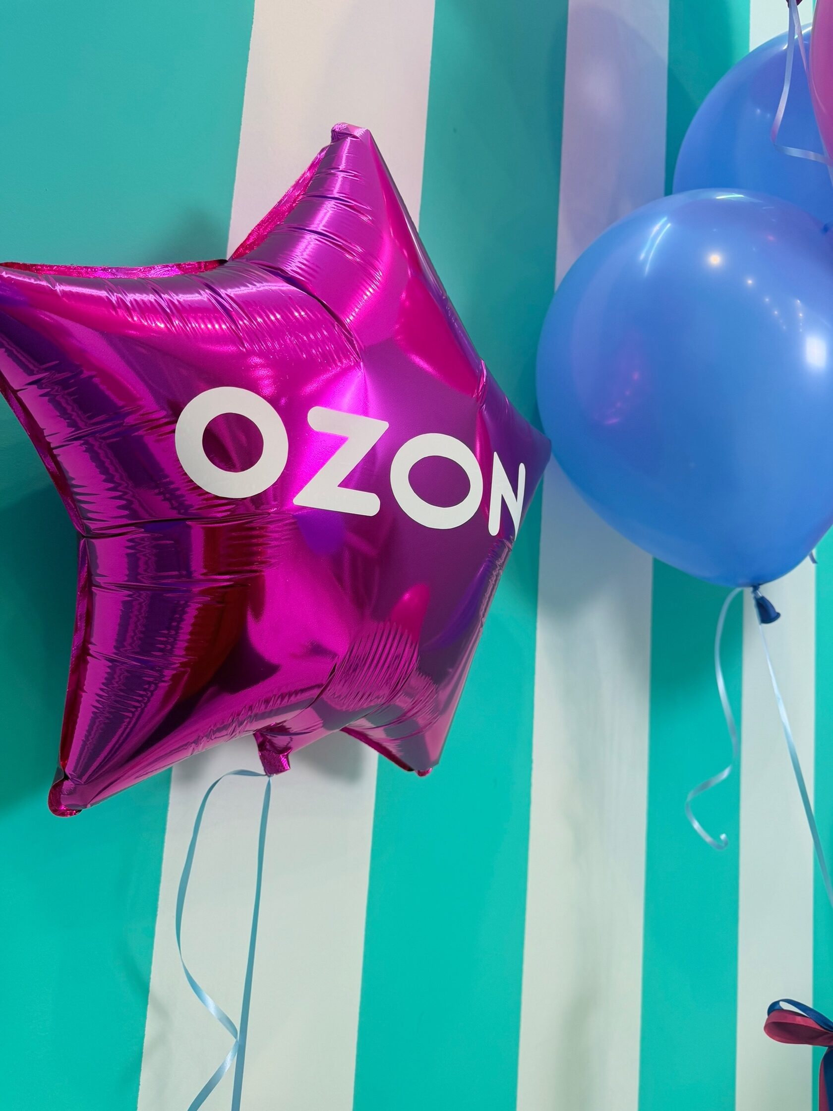 Шары на событии OZON — PROшарики