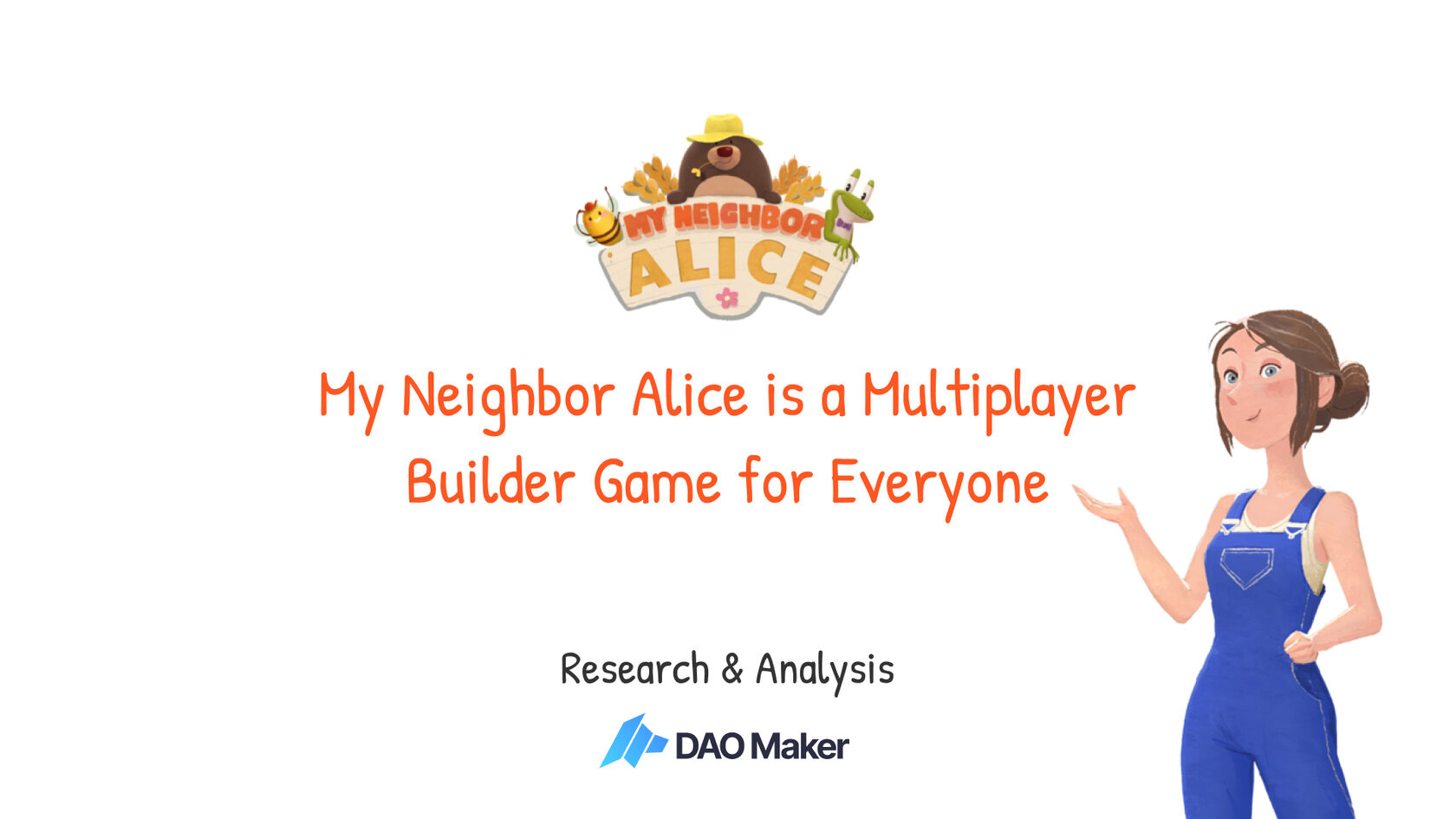 DAO Maker Research - My Neighbor Alice (Strong Holder ...