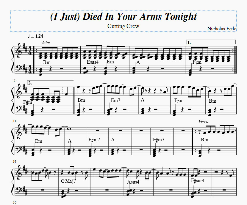 (I Just) Died In Your Arms