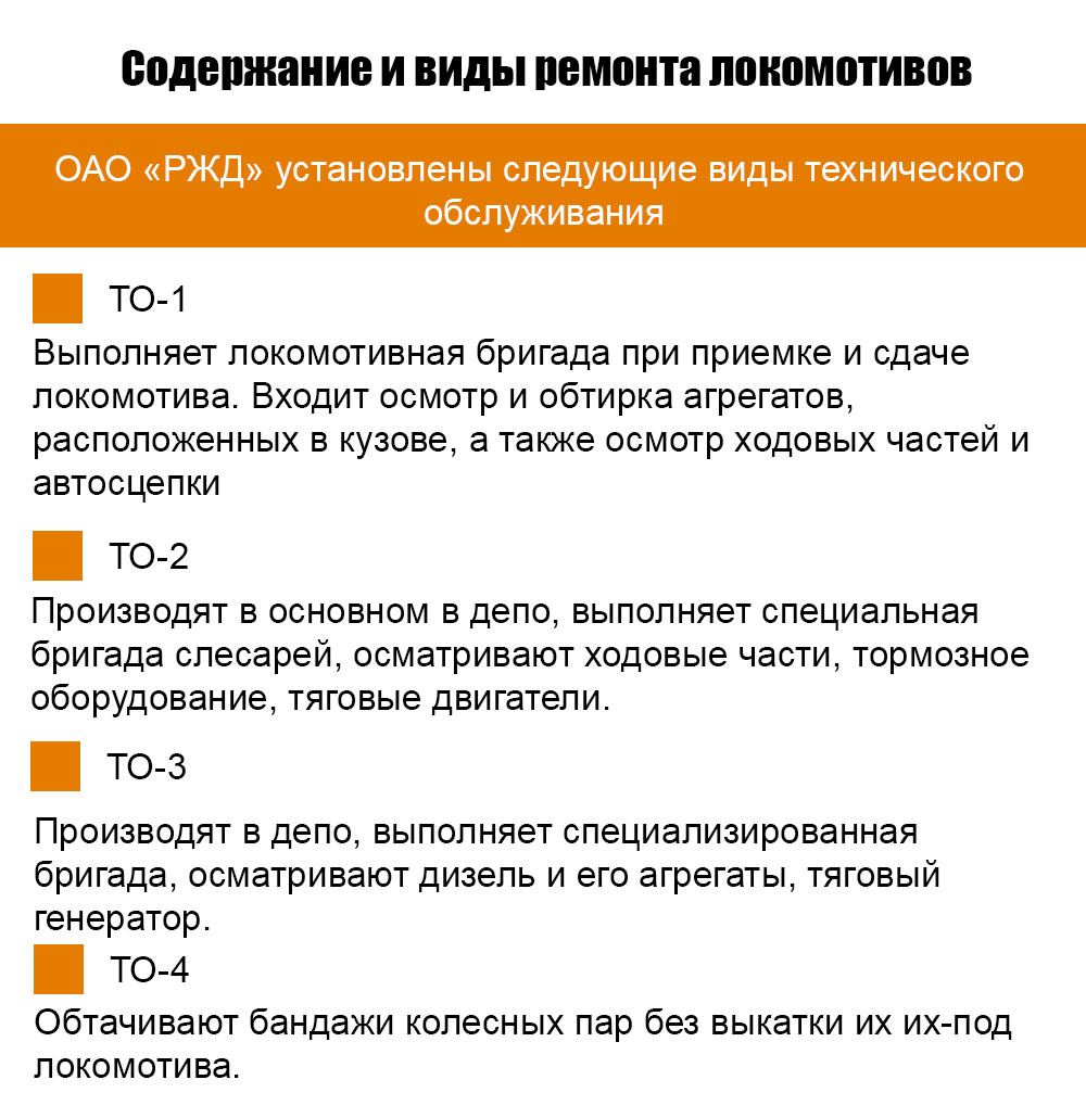 Капитальный ремонт и обслуживание локомотивов