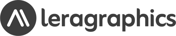 Leragraphics logo — human-made brand identity and logo design studio