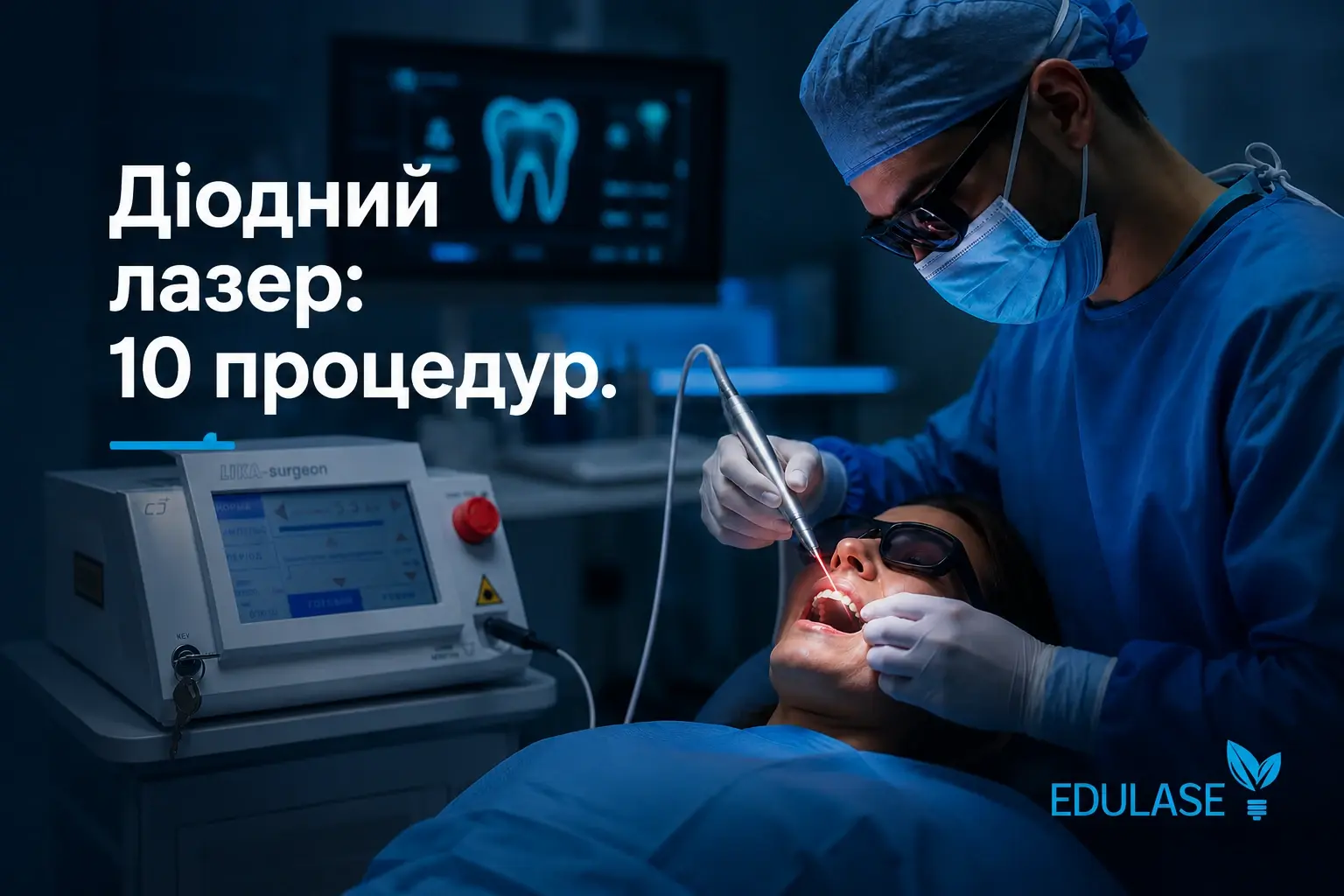 Діодний лазер LIKA-surgeon в стоматологічній практиці — гінгівектомія, пародонтологія, ендодонтія